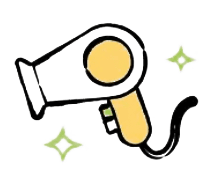 Grooming dryer icon